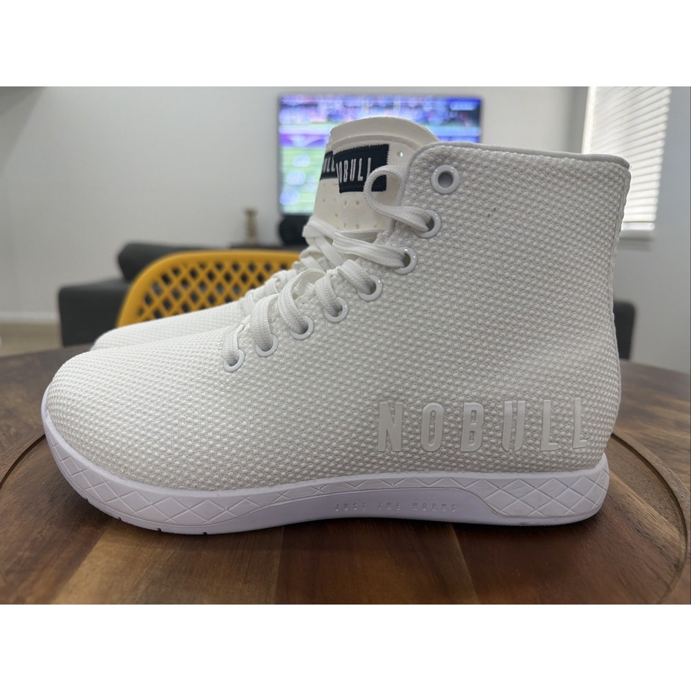 Nobull Outwork High-Top Trainers Unisex Men’s 6.5 Women’s 8 SuperFabric White